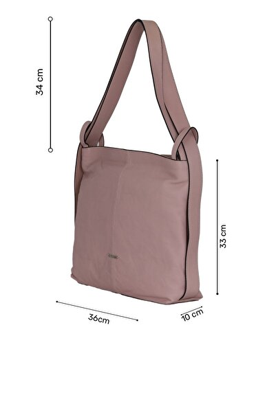 Bueno Shoes Dusty Rose Leather Women's Shoulder Bag 01Wbu1971