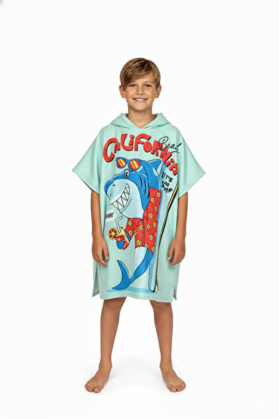 MoveBeach Детска плажна кърпа пончо 8-12 години