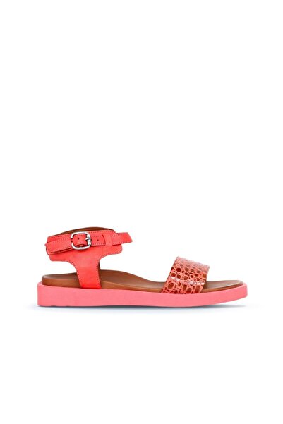 Bueno Shoes Γυναικεία δερμάτινα σανδάλια Coral - 01ws2820