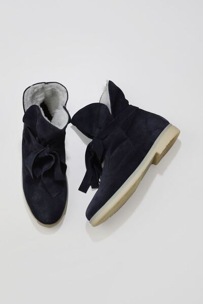 Bueno Shoes 01wt3303 Model Suede Γυναικείες Μπότες - Navy Blue