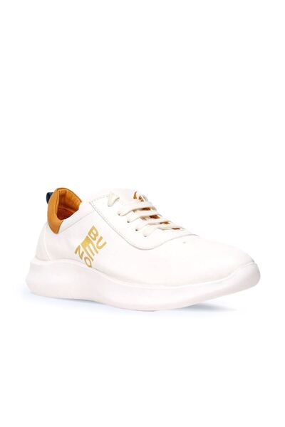 BUENO Shoes Sarı Deri Erkek Spor Ayakkabı 01mq10200