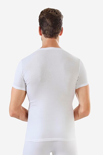 Arma Yıldız White Undershirt Men's T-shirt - Crew Neck, Short Sleeve, 3 Pieces, 100% Cotton Combed