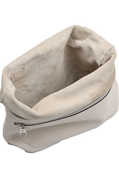 Bueno Shoes Beige Leather Women's Crossbody Bag 01Wbq11902