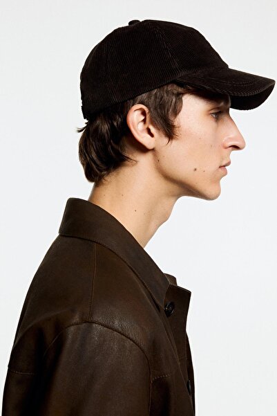 Massimo Dutti Fitilli kadife şapka