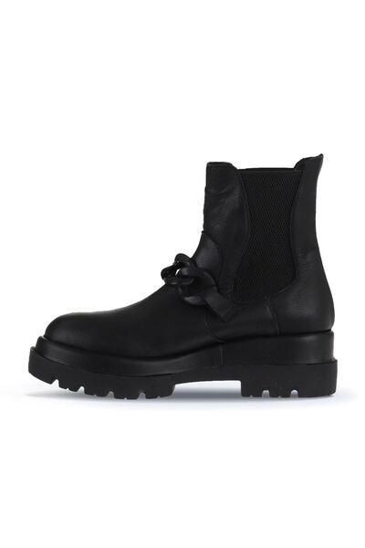 Bueno Shoes Bőr fekete női sarkú csizma - 01wv2910