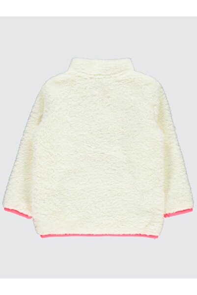 Civil Girls Collar Zipper Detailed 2-5 Years Old Sweatshirt - Ecru 2-3 Years Old