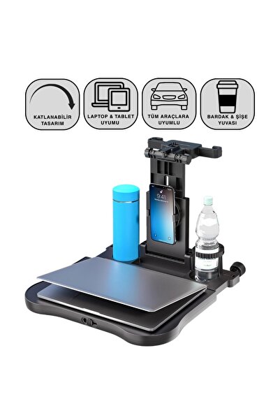 Polhammobile Polham Premium Araç Koltuk Arkası Masa Araç Laptop Standı Araç Y...