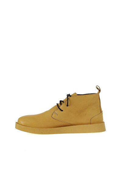 Bueno Shoes Sarı Deri Kadın Düz Bot 01wv9700