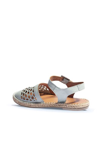 BUENO Shoes Mavi Deri Kadın Sandalet 01wl0453