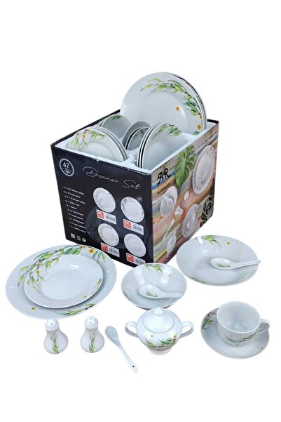 AR-Kitchen 47-piece porcelain breakfast set - round shape