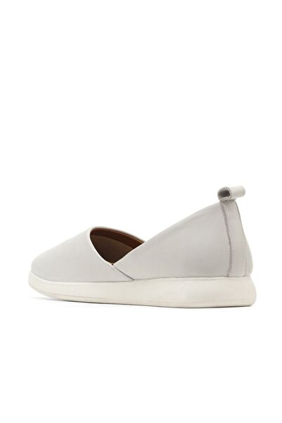 Bueno Shoes Fehér törött bőrű női lapos balerina 01wy1507