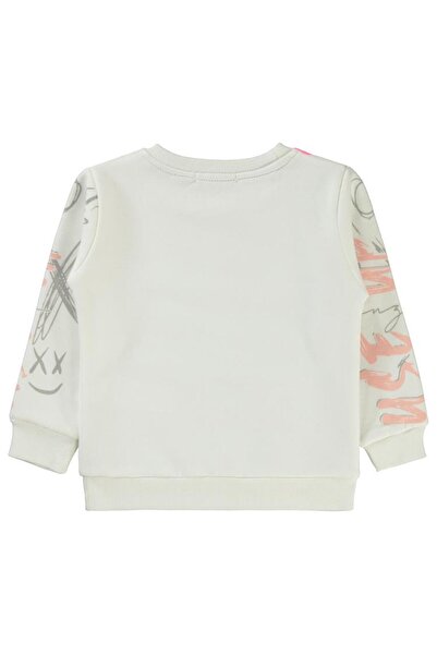 Civil Girls Grafit Printed 2-5 Years Old Sweatshirt - Ecru 5-6 Years Old