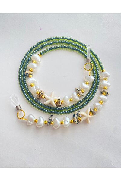 LiKESUN HOME نظارات نسائية بتصميم من الحجر الطبيعي - حزام وحبل