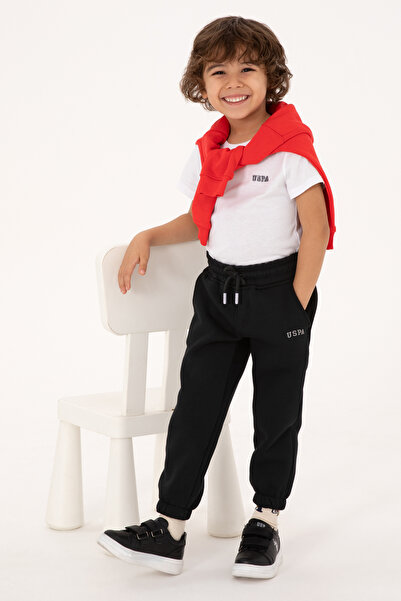 U.S. Polo Assn. Erkek Çocuk Siyah Eşofman Altı 50313976-VR046