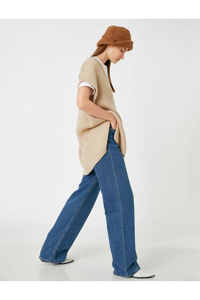 Koton Oversize Sweater V-Neck