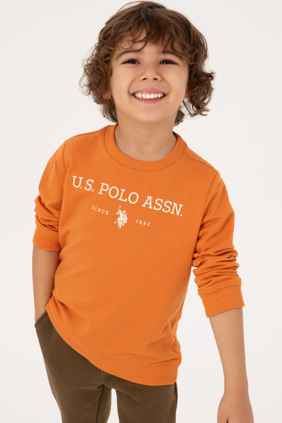 U.S. Polo Assn. Erkek Çocuk Bakır Bisiklet Yaka Sweatshirt 50313900-VR182