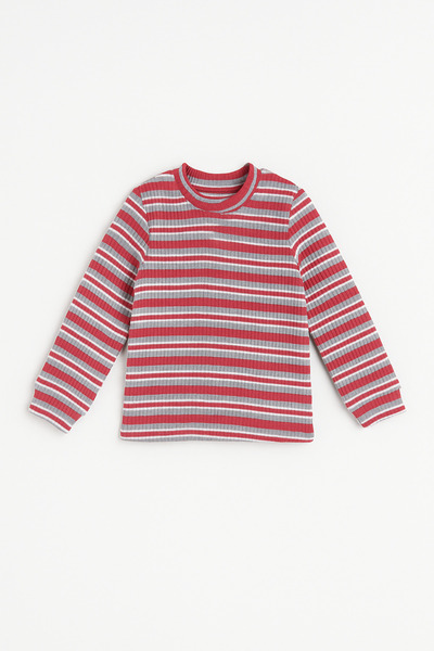 ESİLA KİDS Детски памучен боди с дълги ръкави и райета за момичета 4-9 години