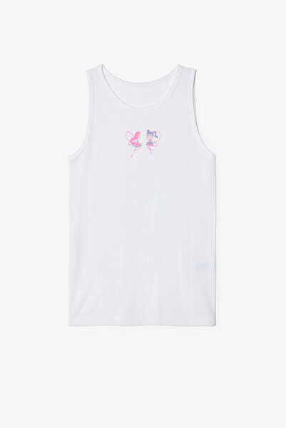 Penti Off-White Girl's Pretty Fairy Printed 2-Piece Tank Top