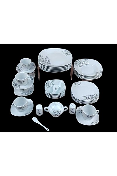 AR-Kitchen 47-piece porcelain breakfast set - square shape