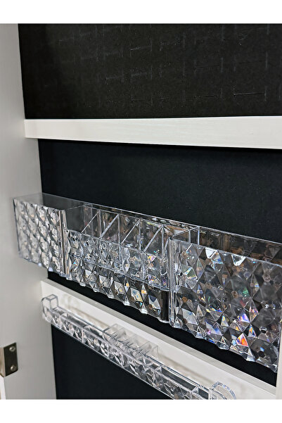 EVSTYLE Boy Mirror Jewelry & Makeup Organizer - Wood