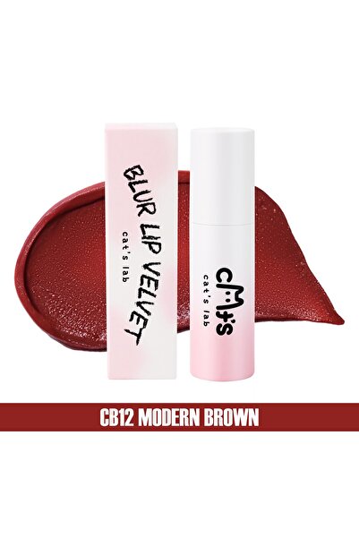 cat's lab Kadife Yapılı Mat Ve Pigmentli Kalıcı Tint Ruj ve Allık CB12 Modern...