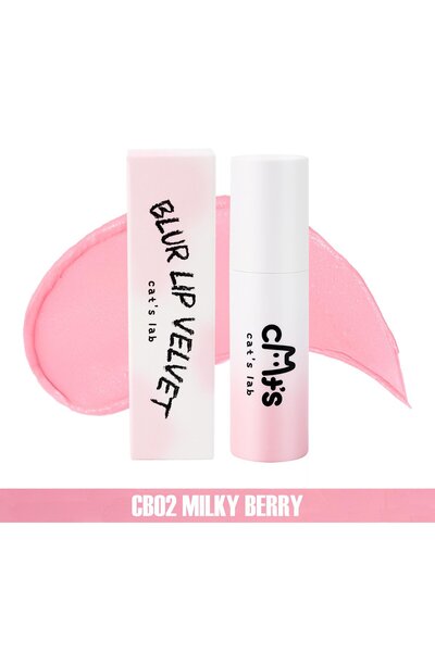 cat's lab Kadife Yapılı Mat Ve Pigmentli Kalıcı Tint Ruj ve Allık CB02 Milky ...