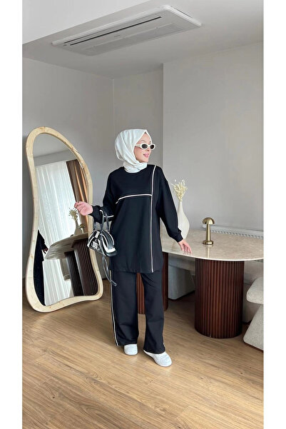 Mihran Butik طقم ملابس رياضية وراحة نسائي من أوليفيا مصنوع من القطن الممشط لل...