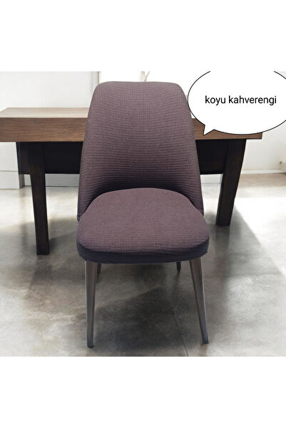 NEFİS HOME buyok Oval Sandalye Kılıfı ,sandalye Örtüsü likrali ,yıkanabılır,lastıklı 1 Adet