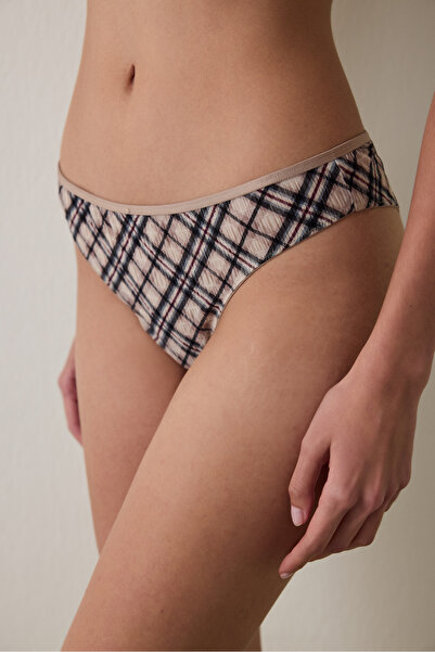 Penti Regular Waist Brazilian Panties with Band Detail