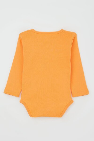 Breeze Dinosaur Printed Happy Bodysuit for Baby Boy - 9 Months-3 Years, Salmon