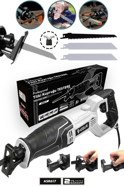 ASSUR 750w Bakır Sargılı 6 Kademe Devir Ayarlı Tilki Kuyruğu Testere