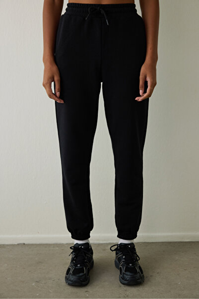 Penti Black High Waist Lace-Up Jogger Sweatpants