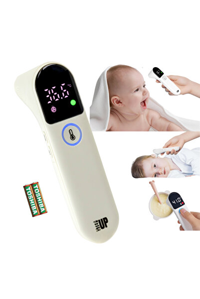 STEPUP StepUp™ Digital Thermometer, Non-Contact Infrared, Forehead/Ear/Food, Alarm, Case, Batteries