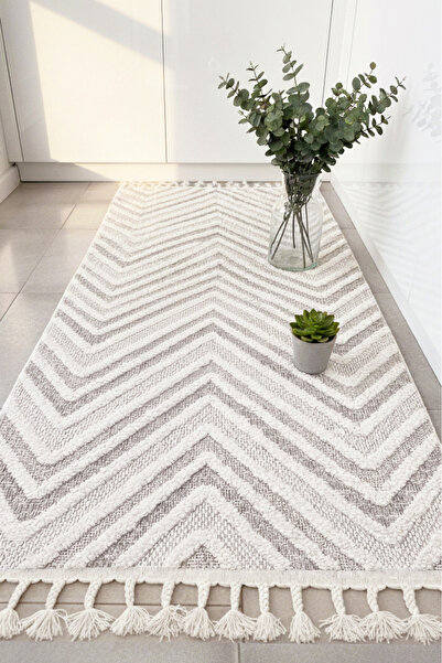 MELARİS HALI Tremo Yolluk Bukle Yumuşak Örgü Dokuma Halı Post Shaggy Mutfak Koridor Halısı