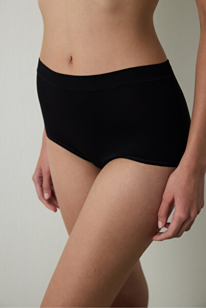 Penti Schwarze Anti-Aging-Slips mit hoher Taille aus Kollagen