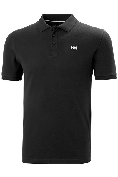 Helly Hansen Transat Men's Black Polo Neck Polo T-Shirt