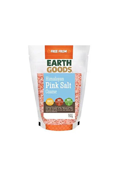 Earth Goods Organic ملح الهيمالايا الوردي ١٢ × ٧٥٠ جم