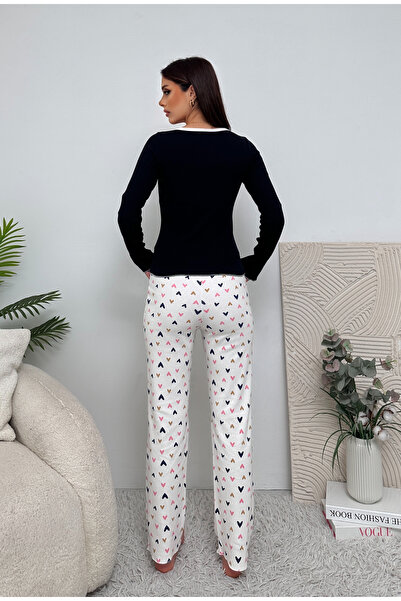 Biraltı Moda Жіночий піжамний комплект з довгими рукавами та ґудзиками