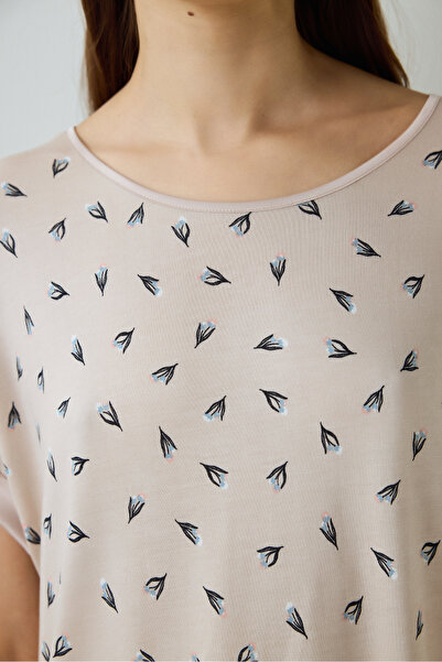 Penti Νυχτικό Aging Collagen Floral Light Beige