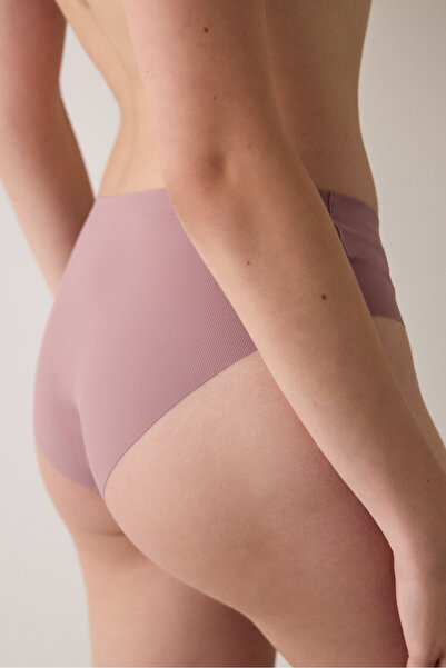 Penti Chiloți hipster cu talie joasă, fără urme, Dusty Rose Fit