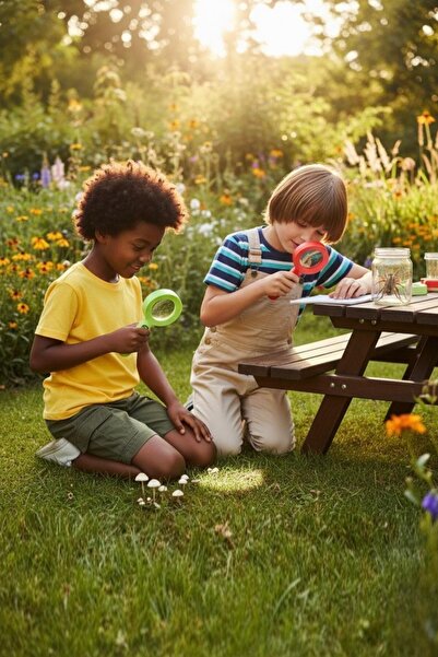 Bundeba 1 Adet Plastik Işıklı Pusulalı Büyüteç Karne Hediyesi Okul Öncesi Hediyelik Çocuk Eğitici Oyuncak