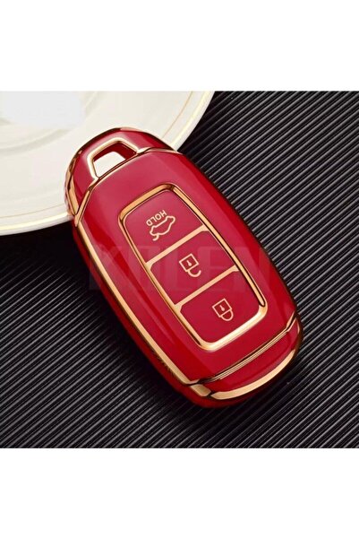 AYZ GARAGE Husă roșie pentru chei din material TPU Hyundai