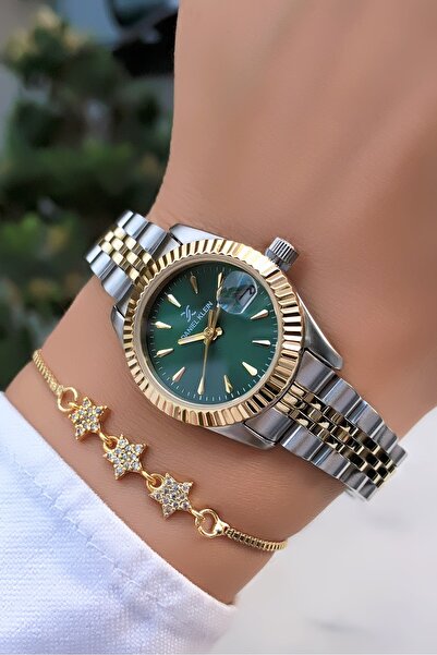 Daniel Klein Orijinal Minimal Kasa Su Geçirmez Kadın Kol Saati Gold Gümüş Renk Çelik Kordon Bileklik Hediye DK8C2