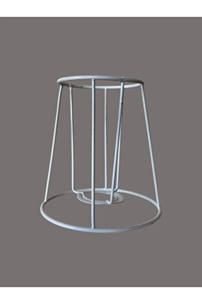 CONANA Conical Mini Lampshade Wire and Sconce Wire, Skeleton White Static Painted E27 (15 cm)