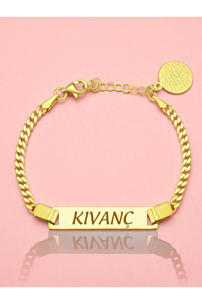 LITTLELUXE 925 Ayar Gümüş Erkek Bebek Künyesi, İsimli Bebek Künyesi, Ayetel K...