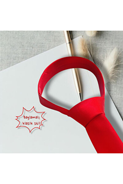 Algitsin O L A Children's Tie Red 1-12 Years