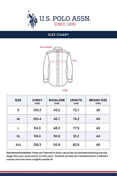 U.S. Polo Assn. Mens Off White Gold Vertical Striped Slim Fit Shirt