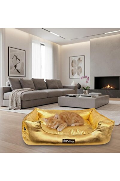 PATİTEX Özel Seri Gold Yatak- Kedi Yatak- Köpek Yatak - Lux Yatak- Minderli Y...