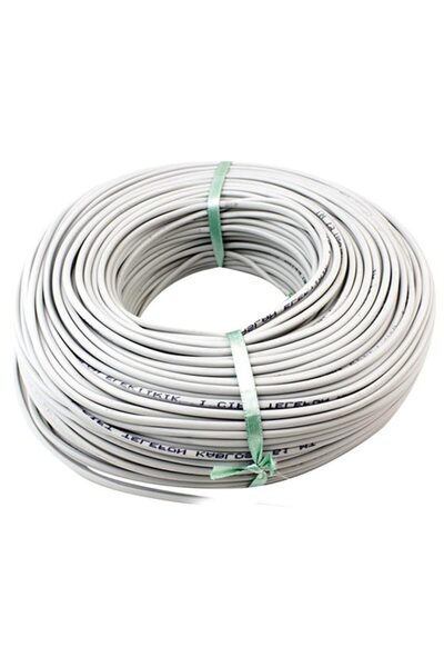 Powermaster 3 أسلاك 1 خط 1 زوج 100 متر كابل خط الهاتف (1*2+1*0.50)