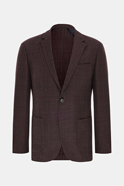 W Collection BORDO DÜĞMELİ YÜN CEKET